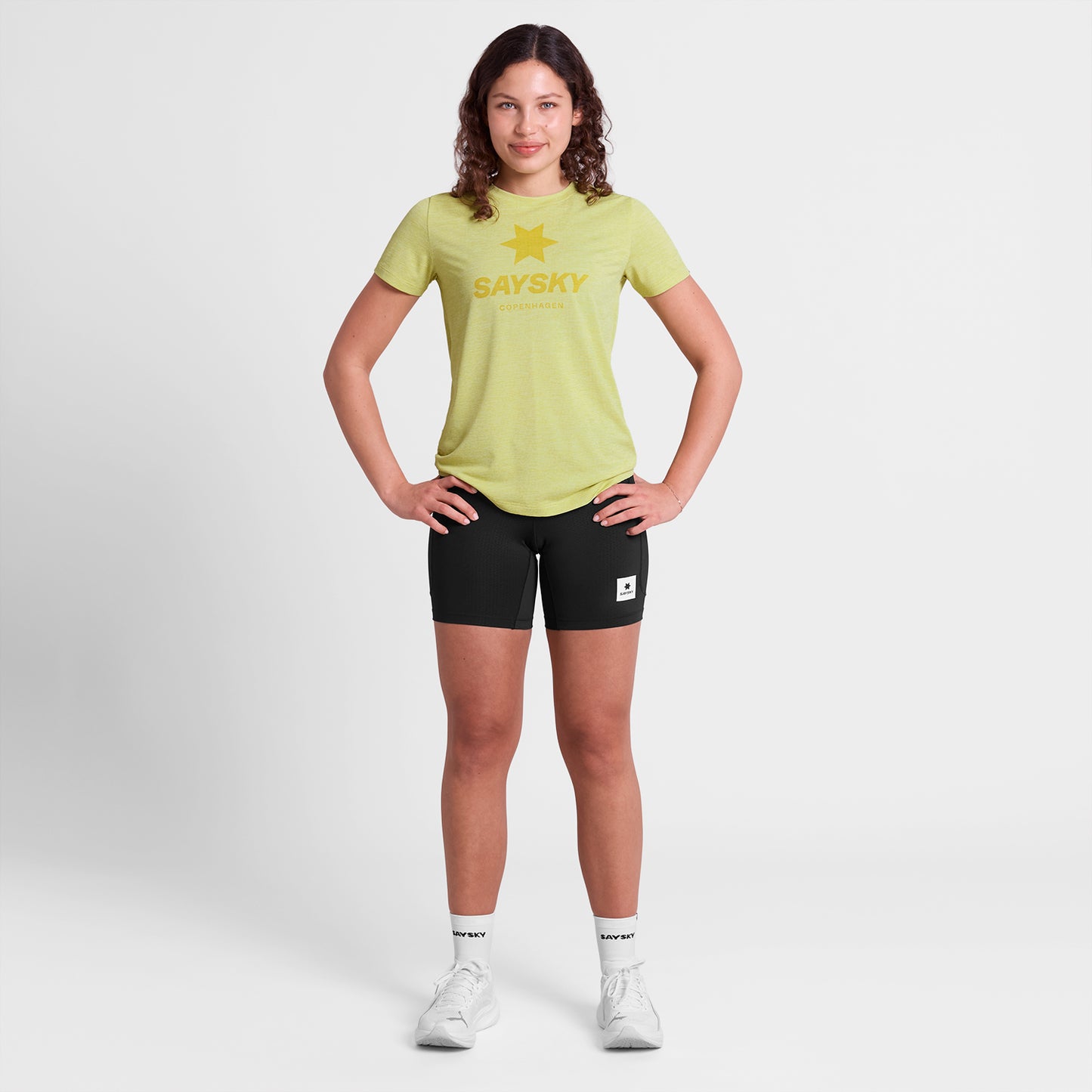 ランニングTシャツ SW25005c4009 W Logo Combat Pro T-shirt - Yellow [レディーズ]