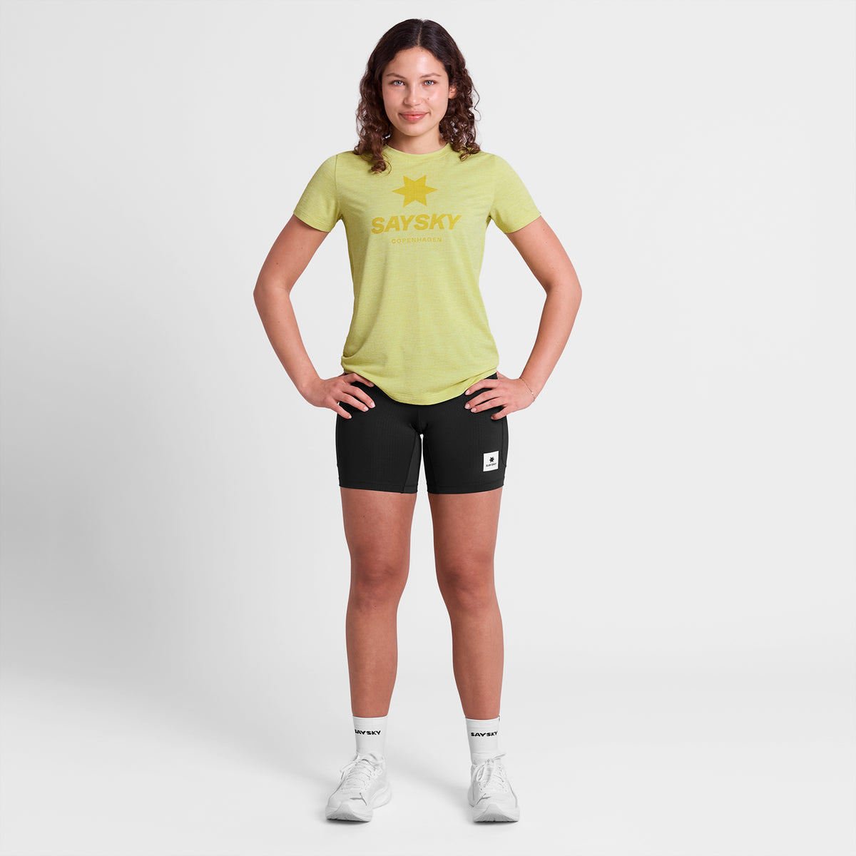ランニングTシャツ SW25005c4009 Wmns Logo Combat Pro T-shirt - Yellow [レディーズ]