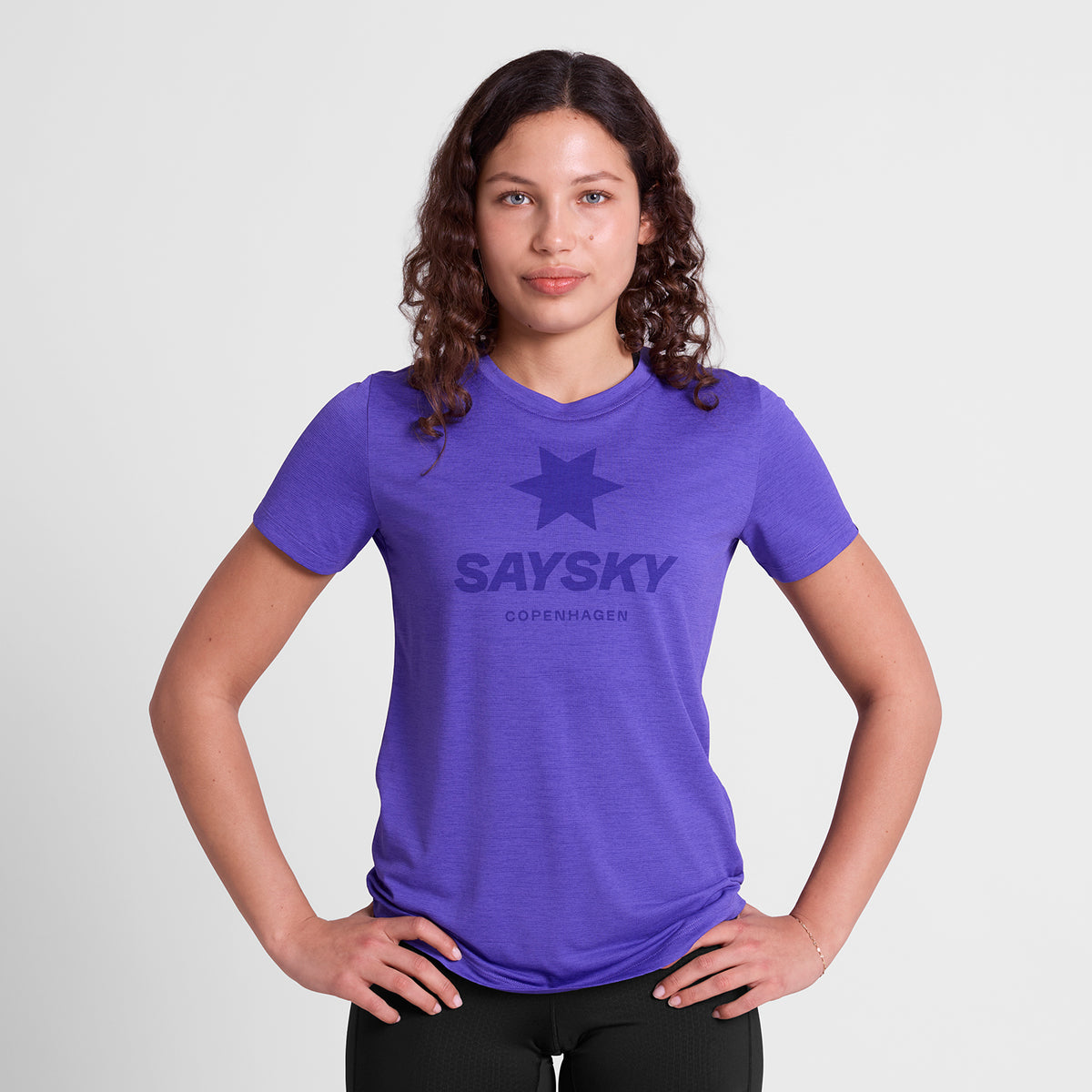 ランニングTシャツ SW25005c7012 Wmns Logo Combat Pro T-shirt - Purple [レディーズ]