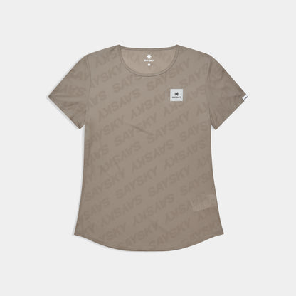 ランニングTシャツ SW25008c1070 W Reactive Flow T-shirt - Darkbeigelogo [レディーズ]