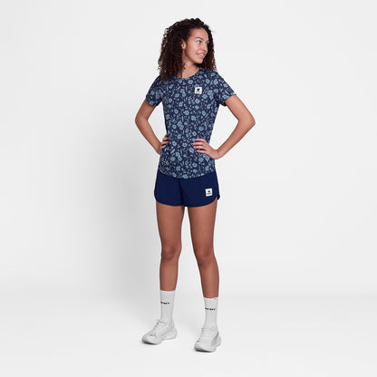 ランニングTシャツ SW25010c1065 W Flower Combat T-shirt - Blueflower [レディーズ]