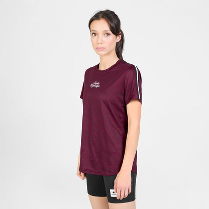ランニングTシャツ SW25018c1078 W Couture Combat T-shirt - Burgundy Aop [レディーズ]