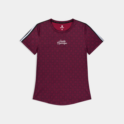 ランニングTシャツ SW25018c1078 W Couture Combat T-shirt - Burgundy Aop [レディーズ]