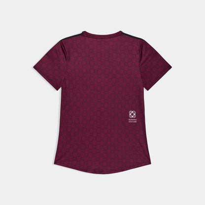 ランニングTシャツ SW25018c1078 W Couture Combat T-shirt - Burgundy Aop [レディーズ]