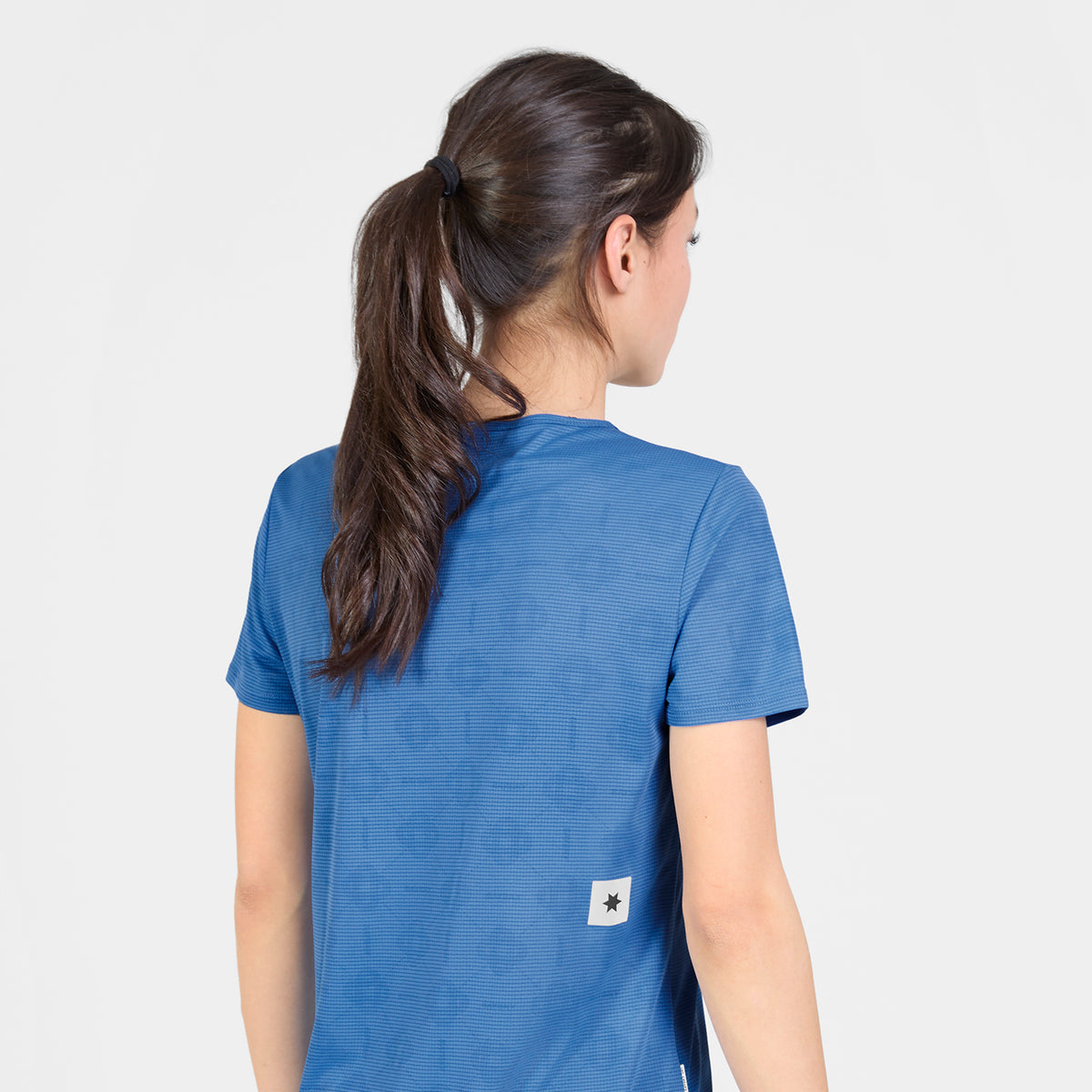 ランニングTシャツ SW25019c1075 Wmns Reactive Flow T-shirt - Blue Aop [レディーズ]