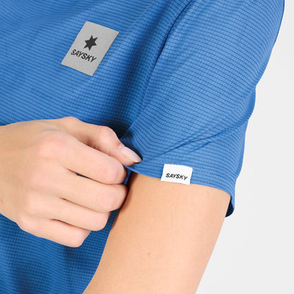 ランニングTシャツ SW25019c1075 W Reactive Flow T-shirt - Blue Aop [レディーズ]