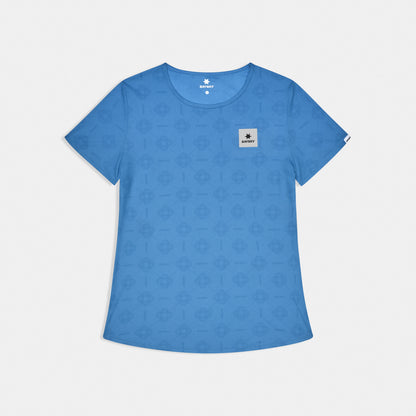 ランニングTシャツ SW25019c1075 W Reactive Flow T-shirt - Blue Aop [レディーズ]