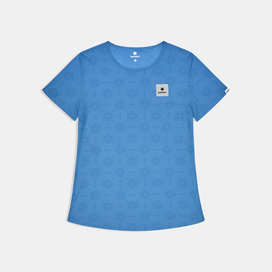 ランニングTシャツ SW25019c1075 Wmns Reactive Flow T-shirt - Blue Aop [レディーズ]