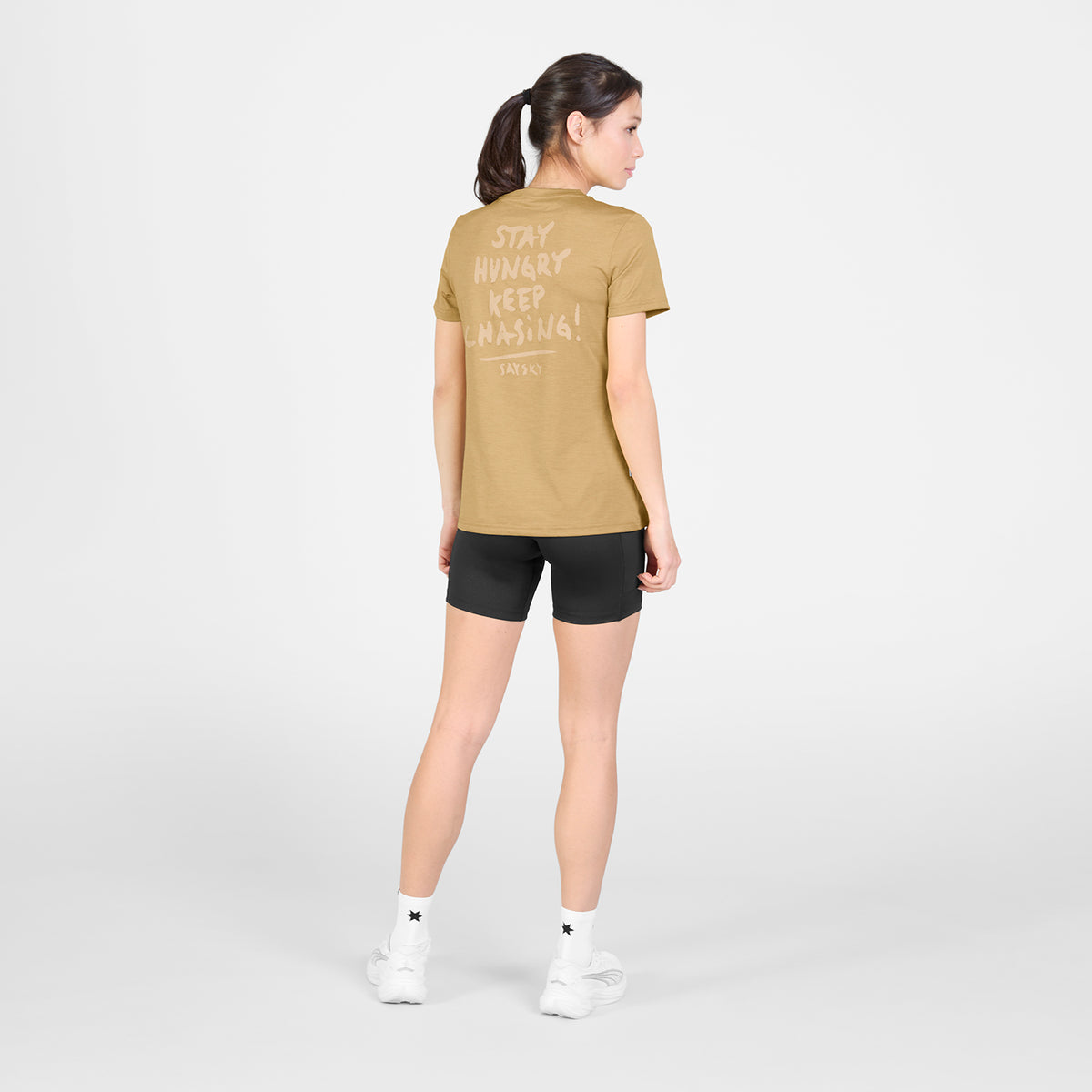 ランニングTシャツ SW25020c4010 Wmns Tiger Pace T-shirt - Beige [レディーズ]