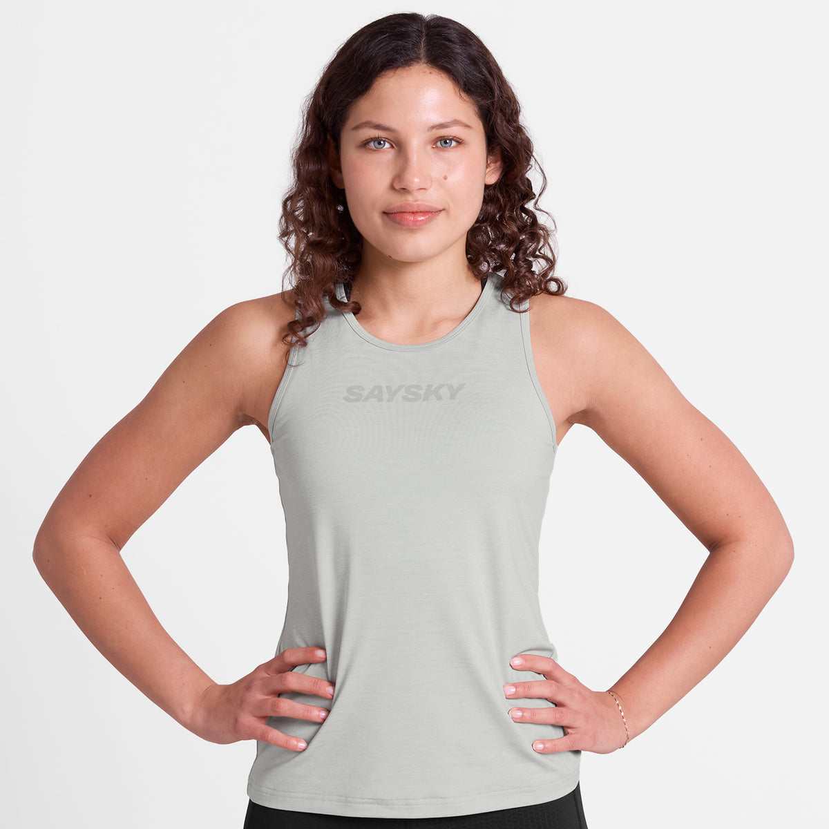 レースシングレット SW30002c6008 Wmns Logo Pace Top - Grey [レディーズ]
