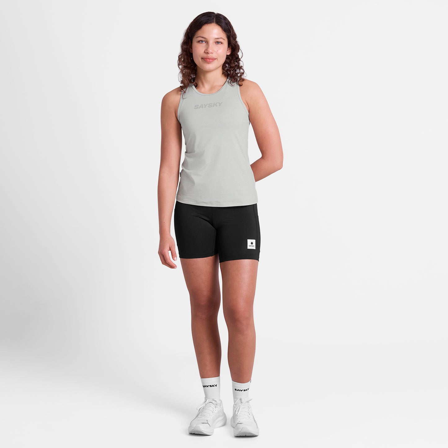 レースシングレット SW30002c6008 W Logo Pace Top - Grey [レディーズ]