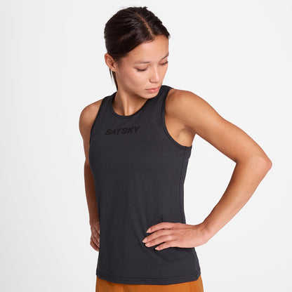 レースシングレット SW30002c9001 W Logo Pace Top - Black [レディーズ]