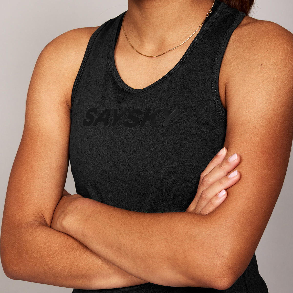 レースシングレット SW30002c9001 Wmns Logo Pace Top - Black [レディーズ]