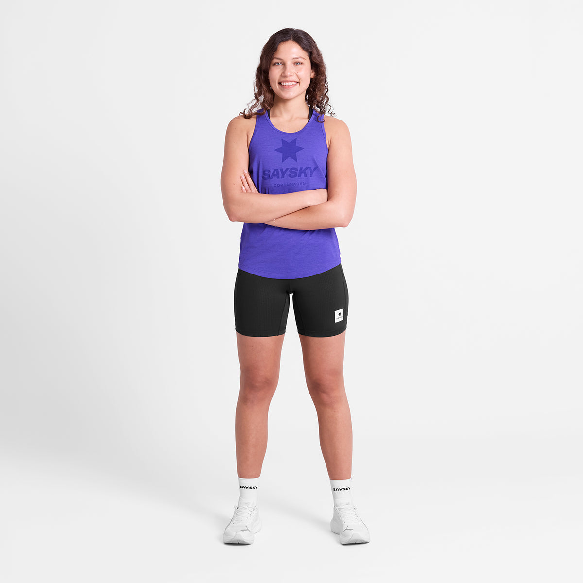 レースシングレット SW30004c7012 Wmns Logo Combat Pro Singlet - Purple [レディーズ]