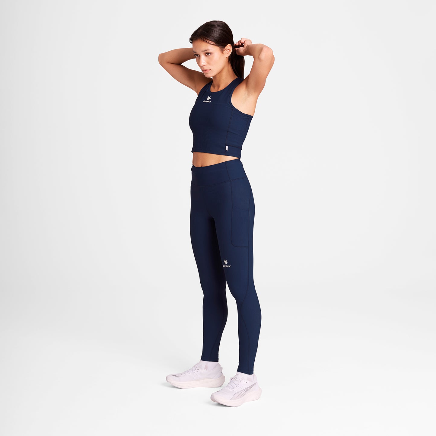 クロップトップ SW30005c201 W Combat Rib Crop Top - Blue [レディーズ]