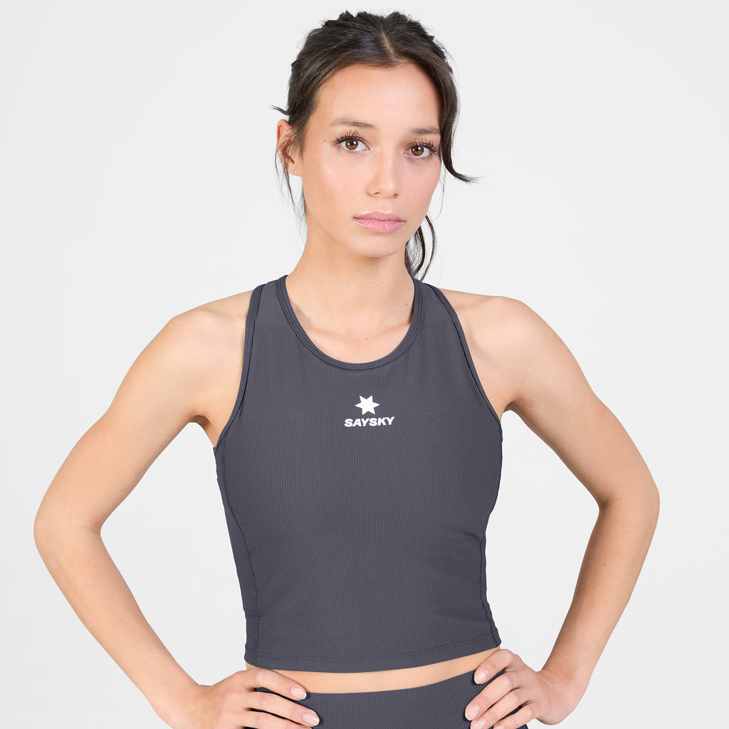 クロップトップ SW30005c611 Wmns Combat Rib Crop Top - Grey [レディーズ]