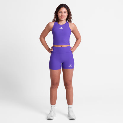 クロップトップ SW30005c715 W Combat Rib Crop Top - Purple [レディーズ]