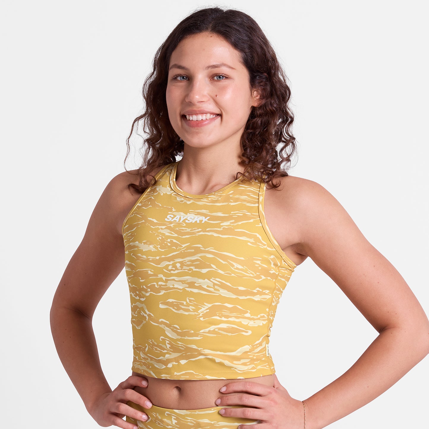 クロップトップ SW30008c1064 W Tiger Combat Crop Top - Yellowcamo [レディーズ]