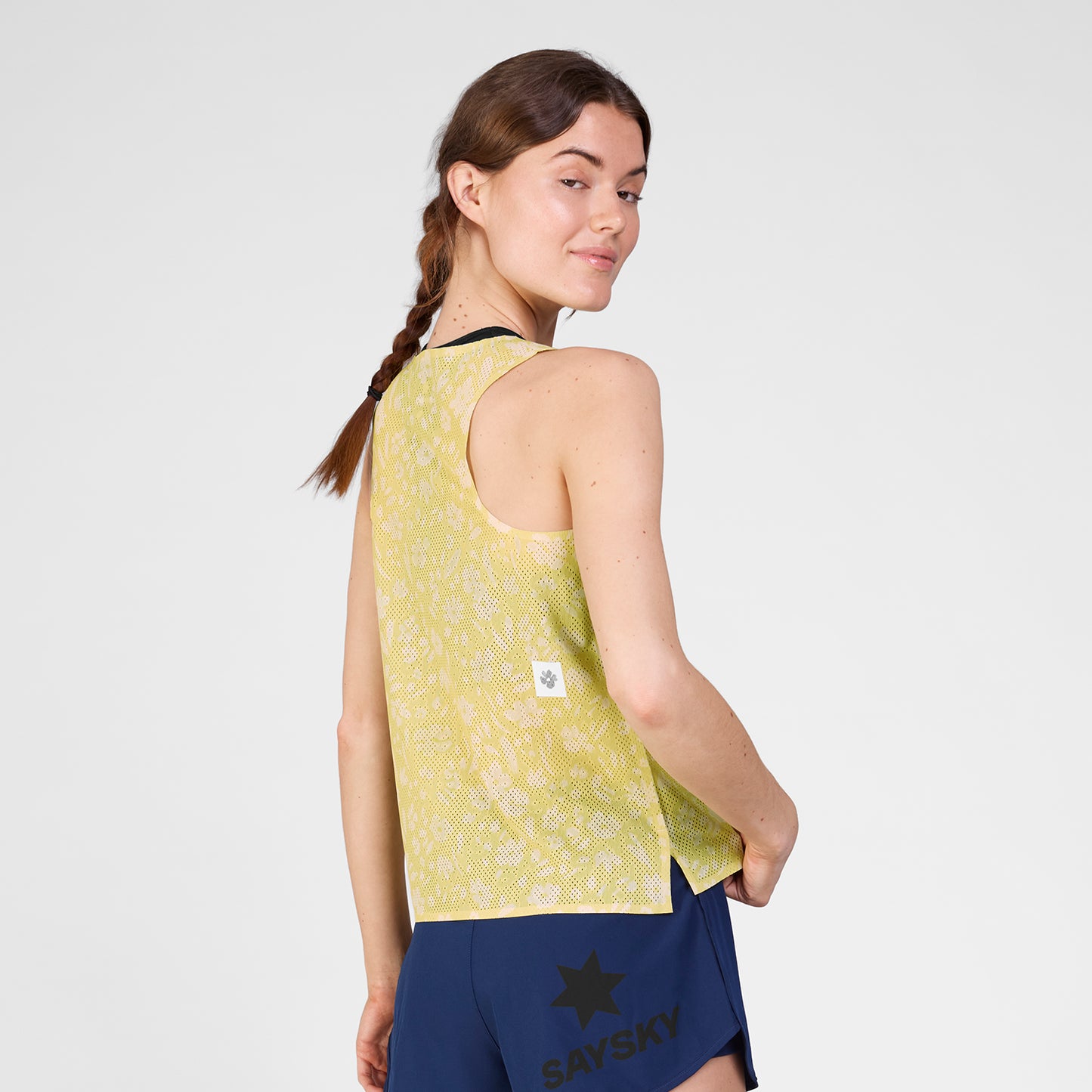 レースシングレット SW30012c1067 W Flower Flow Air Singlet - Yellowflower [レディーズ]