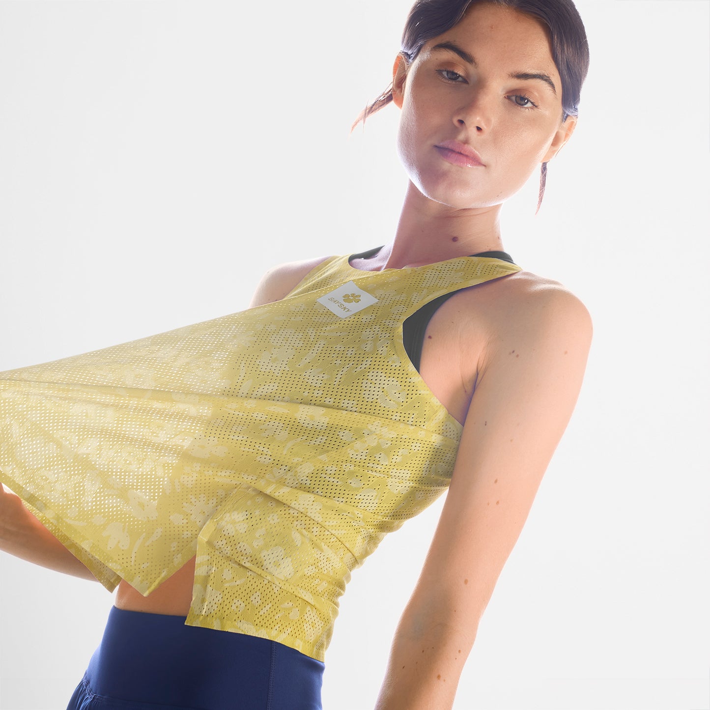 レースシングレット SW30012c1067 W Flower Flow Air Singlet - Yellowflower [レディーズ]
