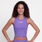 クロップトップ SW30015c1061 Wmns Zig Zag Combat Crop Top - Purplezigzag [レディーズ]