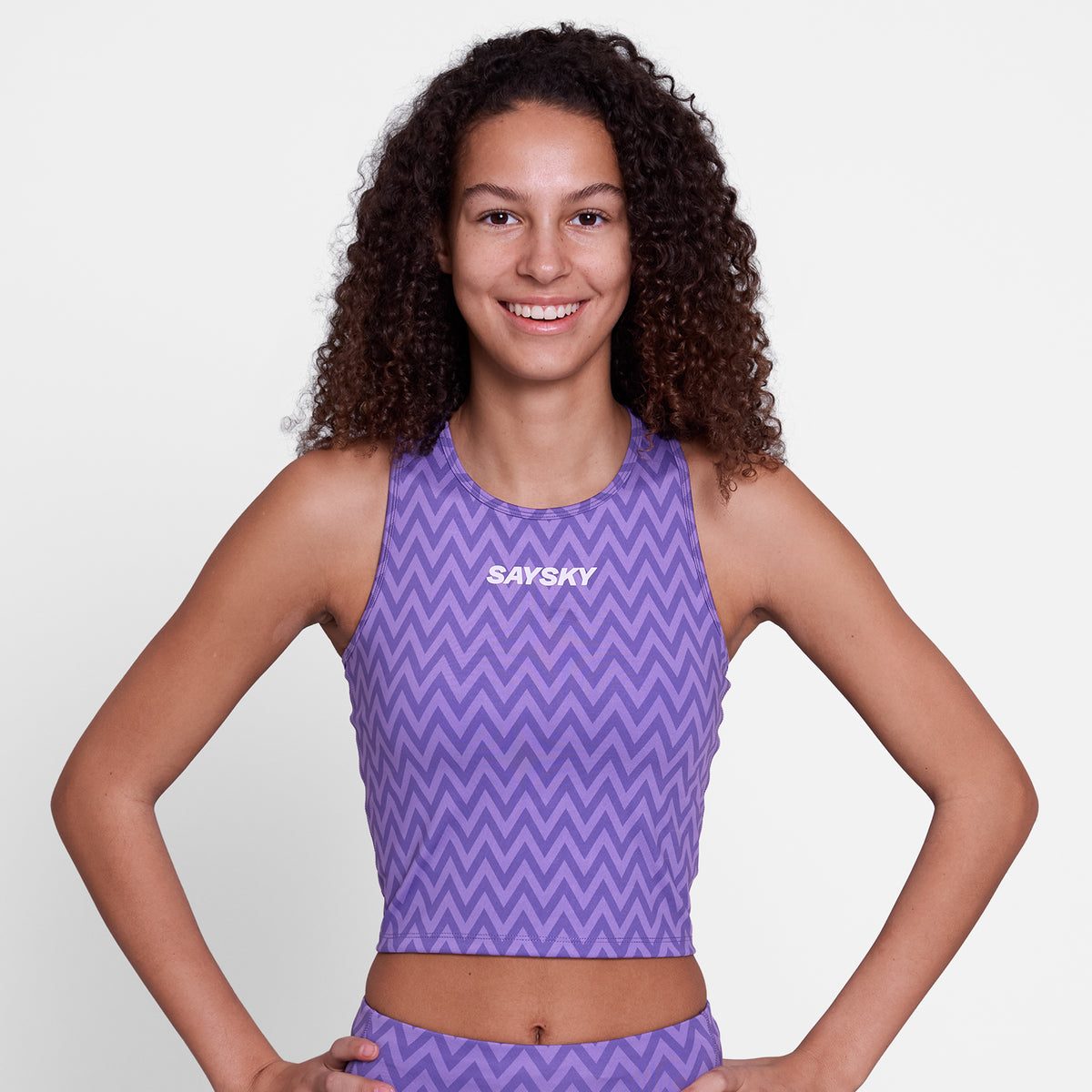 クロップトップ SW30015c1061 Wmns Zig Zag Combat Crop Top - Purplezigzag [レディーズ]