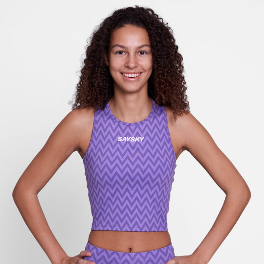 クロップトップ SW30015c1061 W Zig Zag Combat Crop Top - Purplezigzag [レディーズ]