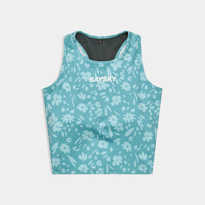 クロップトップ SW30017c1066 W Flower Combat Crop Top - Lightblueflower [レディーズ]