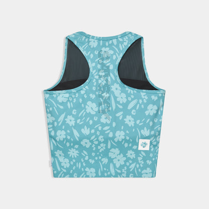 クロップトップ SW30017c1066 W Flower Combat Crop Top - Lightblueflower [レディーズ]