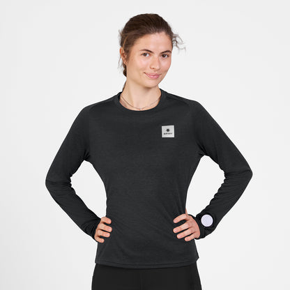 ランニングTシャツ（ロングスリーブ） SW35002c9001 W Clean Flow Long Sleeve - Black [レディーズ]