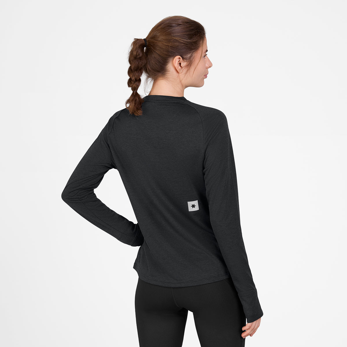 ランニングTシャツ（ロングスリーブ） SW35002c9001 Wmns Clean Flow Long Sleeve - Black [レディーズ]