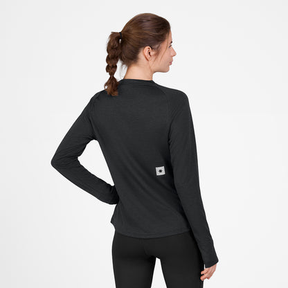 ランニングTシャツ（ロングスリーブ） SW35002c9001 W Clean Flow Long Sleeve - Black [レディーズ]