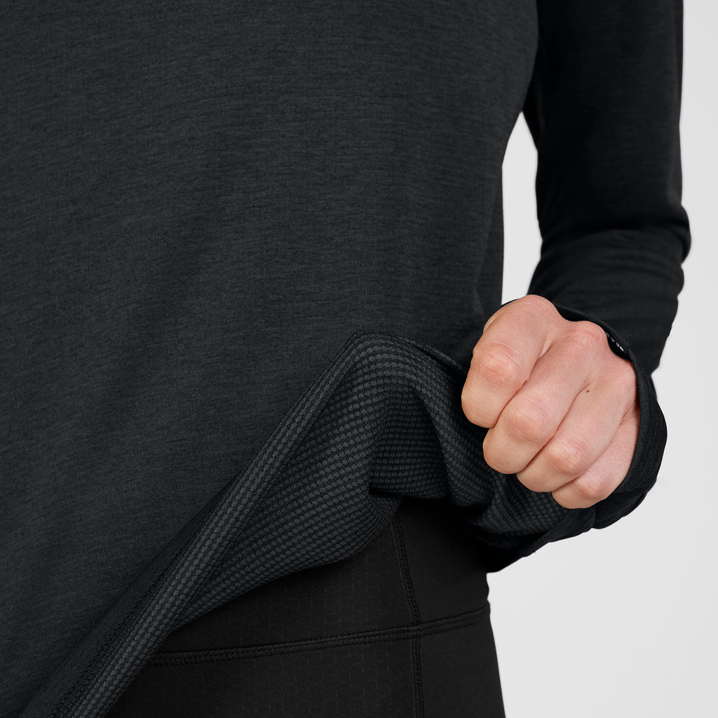 ランニングTシャツ（ロングスリーブ） SW35002c9001 Wmns Clean Flow Long Sleeve - Black [レディーズ]