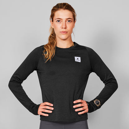ランニングTシャツ（ロングスリーブ） SW35002c9001 W Clean Flow Long Sleeve - Black [レディーズ]