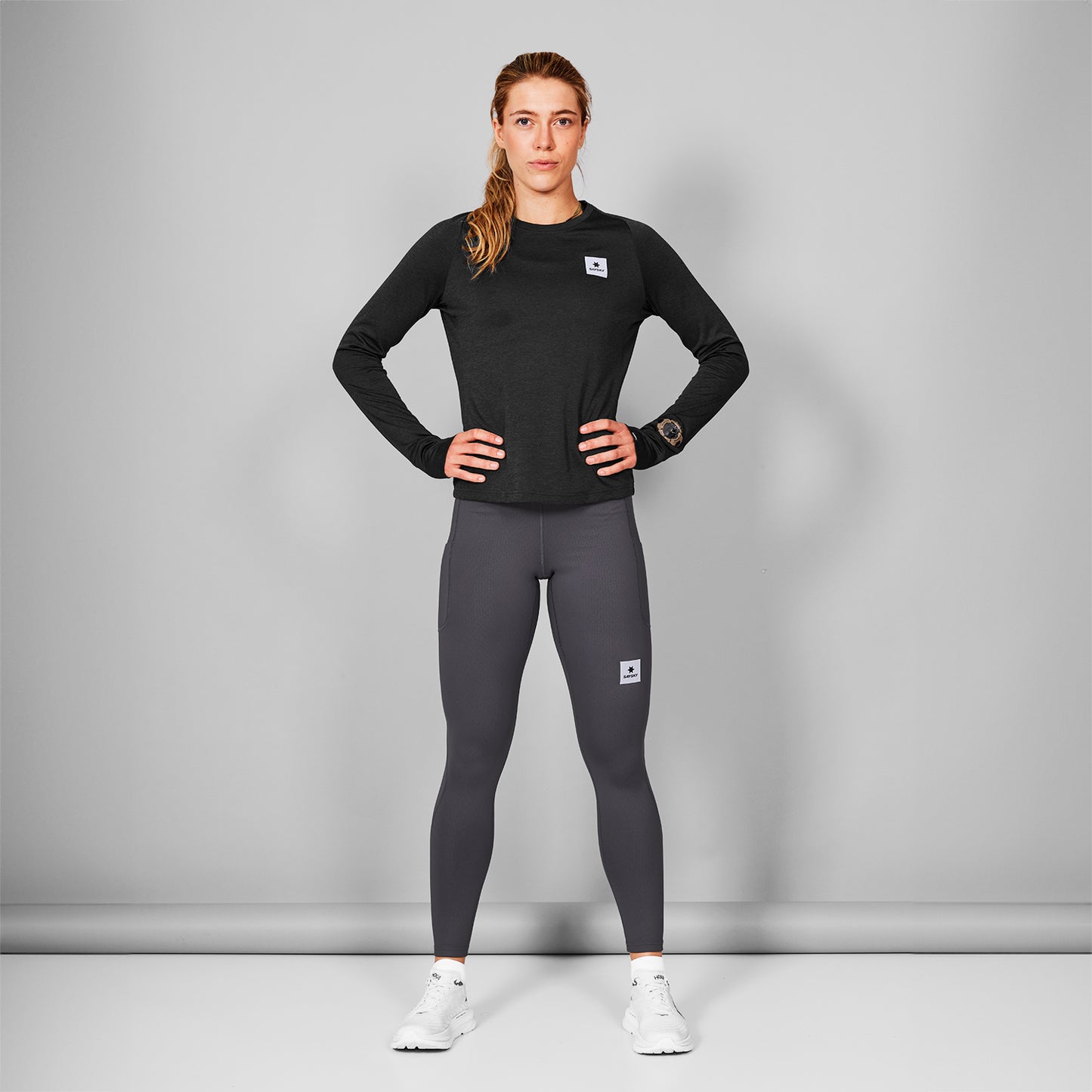 ランニングTシャツ（ロングスリーブ） SW35002c9001 W Clean Flow Long Sleeve - Black [レディーズ]