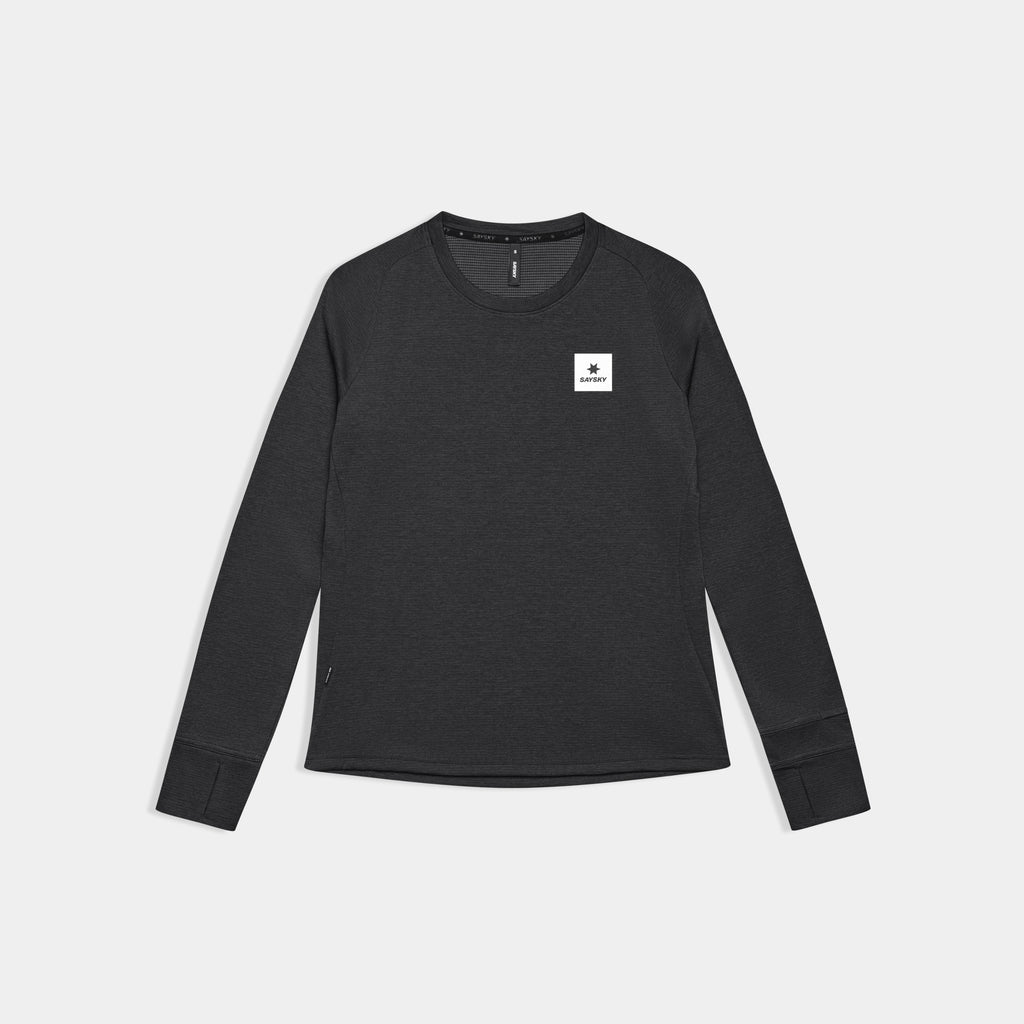 ランニングTシャツ（ロングスリーブ） SW35002c9001 Wmns Clean Flow Long Sleeve - Black [レディーズ]