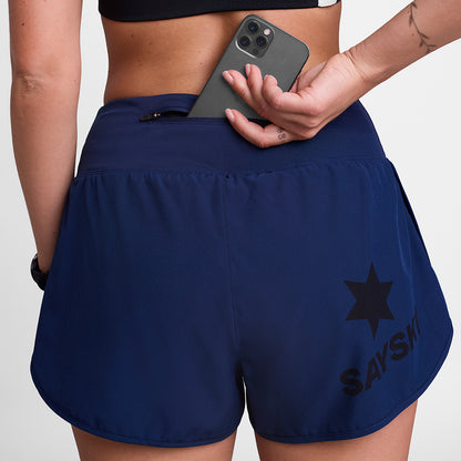 ランニングショーツ SW40001c201 W Pace Shorts 3inch - Blue [レディーズ]