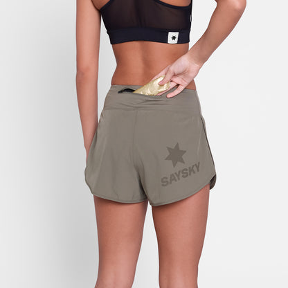 ランニングショーツ SW40001c714 W Pace Shorts 3inch - Taupe [レディーズ]