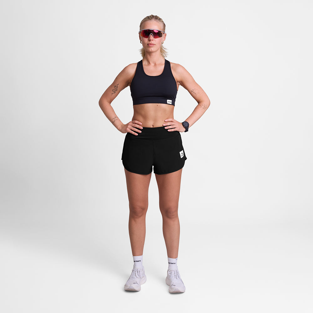 ランニングショーツ SW40001c901 W Pace Shorts 3inch - Black [レディーズ]