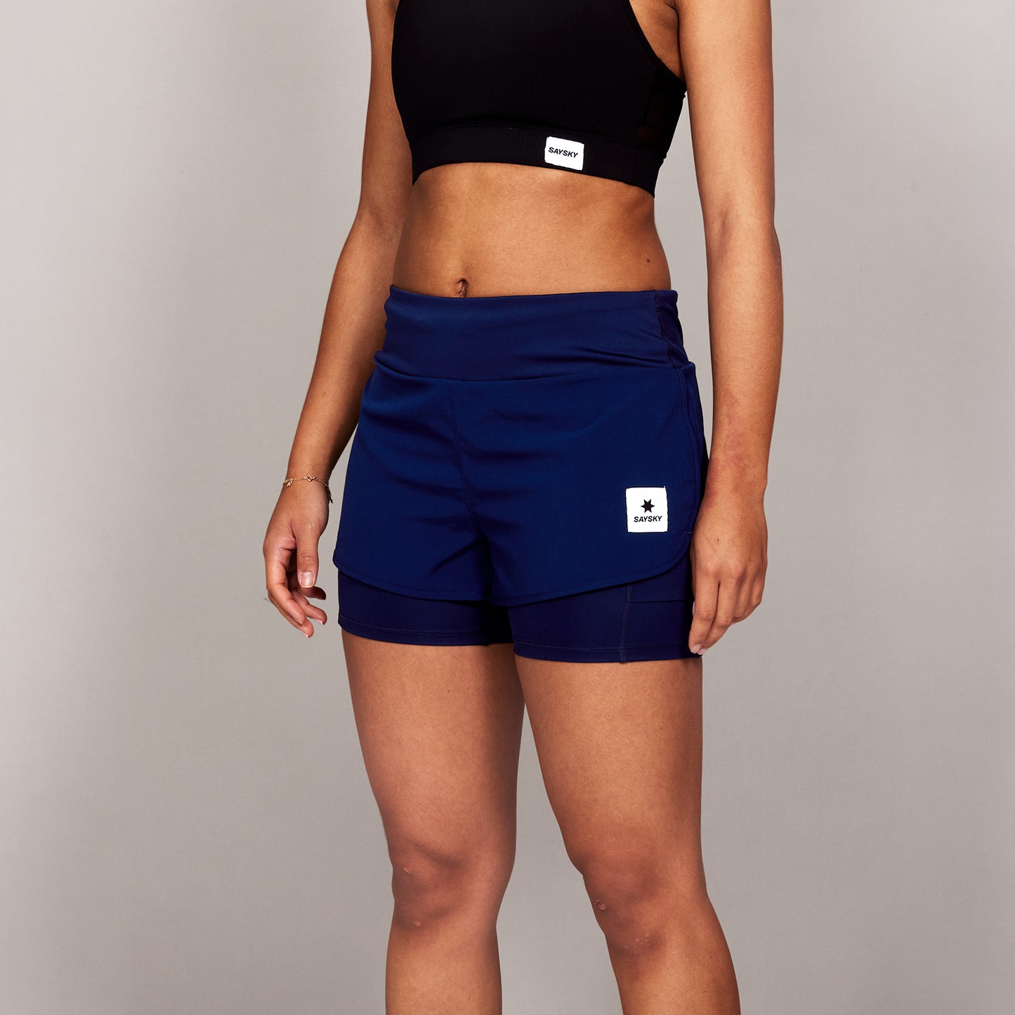 ランニングショーツ SW40002c201 W Pace 2-in-1 Shorts 3inch - Blue [レディーズ]