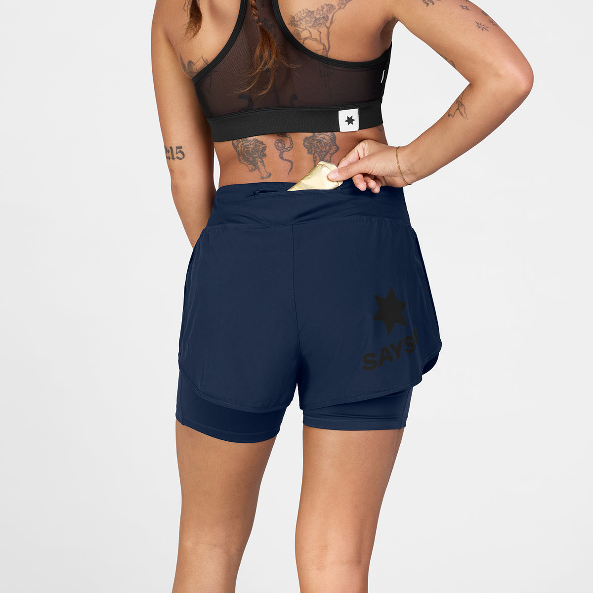 ランニングショーツ SW40002c201 Wmns Pace 2-in-1 Shorts 3inch - Blue [レディーズ]