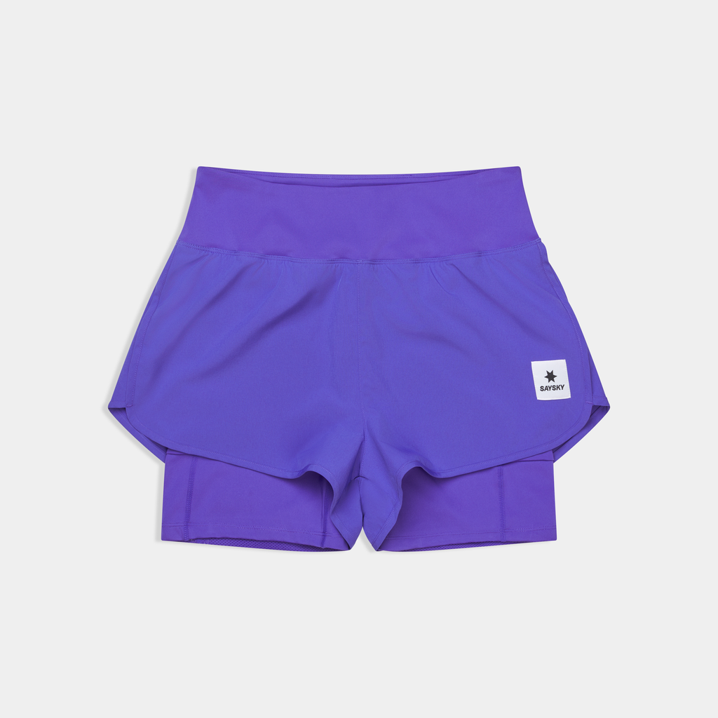 ランニングショーツ SW40002c715 Wmns Pace 2-in-1 Shorts 3inch - Purple [レディーズ]