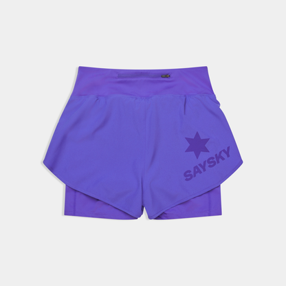ランニングショーツ SW40002c715 W Pace 2-in-1 Shorts 3inch - Purple [レディーズ]