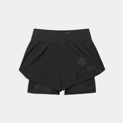 ランニングショーツ SW40002c901 W Pace 2-in-1 Shorts 3inch - Black [レディーズ]