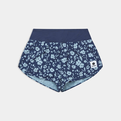 ランニングショーツ SW40004c1065 W Flower Pace Shorts 3inch - Blueflower [レディーズ]