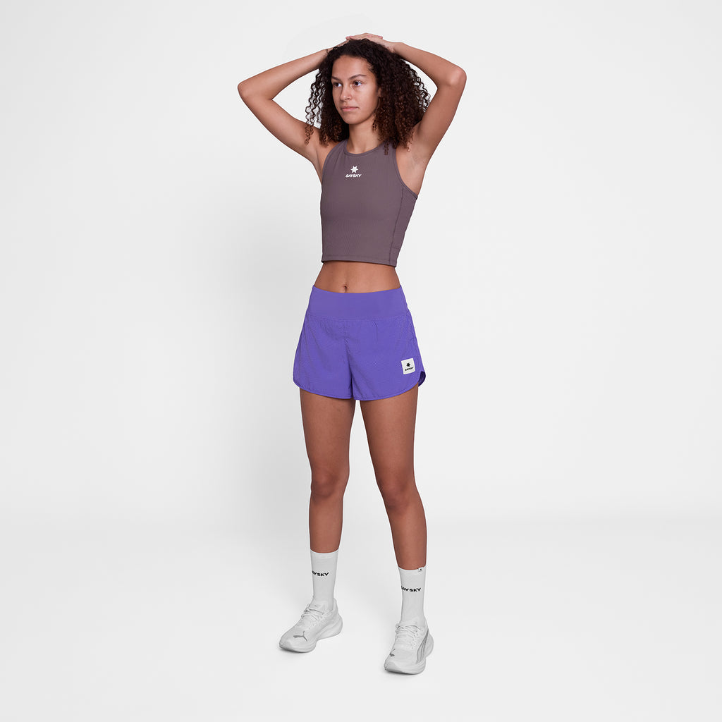 ランニングショーツ SW40005c1061 Wmns Zig Zag Pace Shorts 3inch - Purplezigzag [レディーズ]