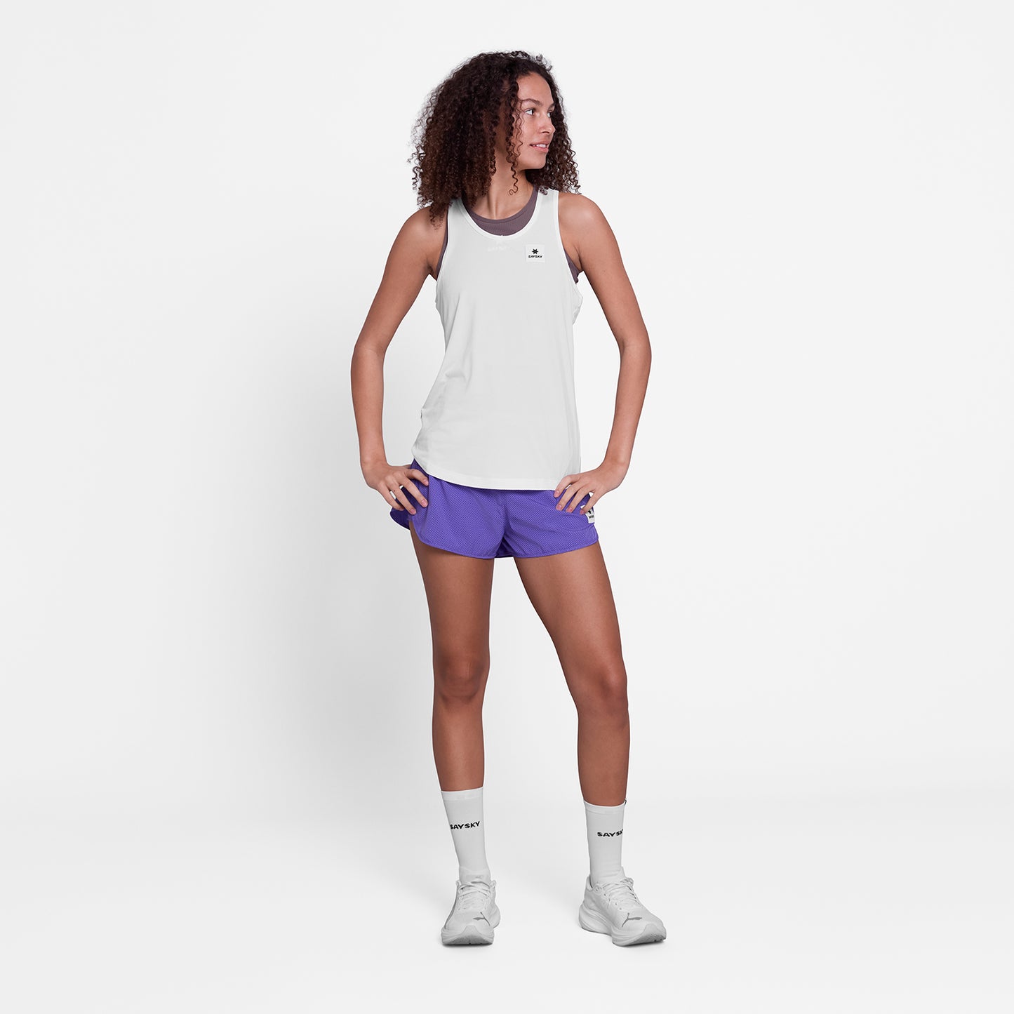 ランニングショーツ SW40005c1061 W Zig Zag Pace Shorts 3inch - Purplezigzag [レディーズ]