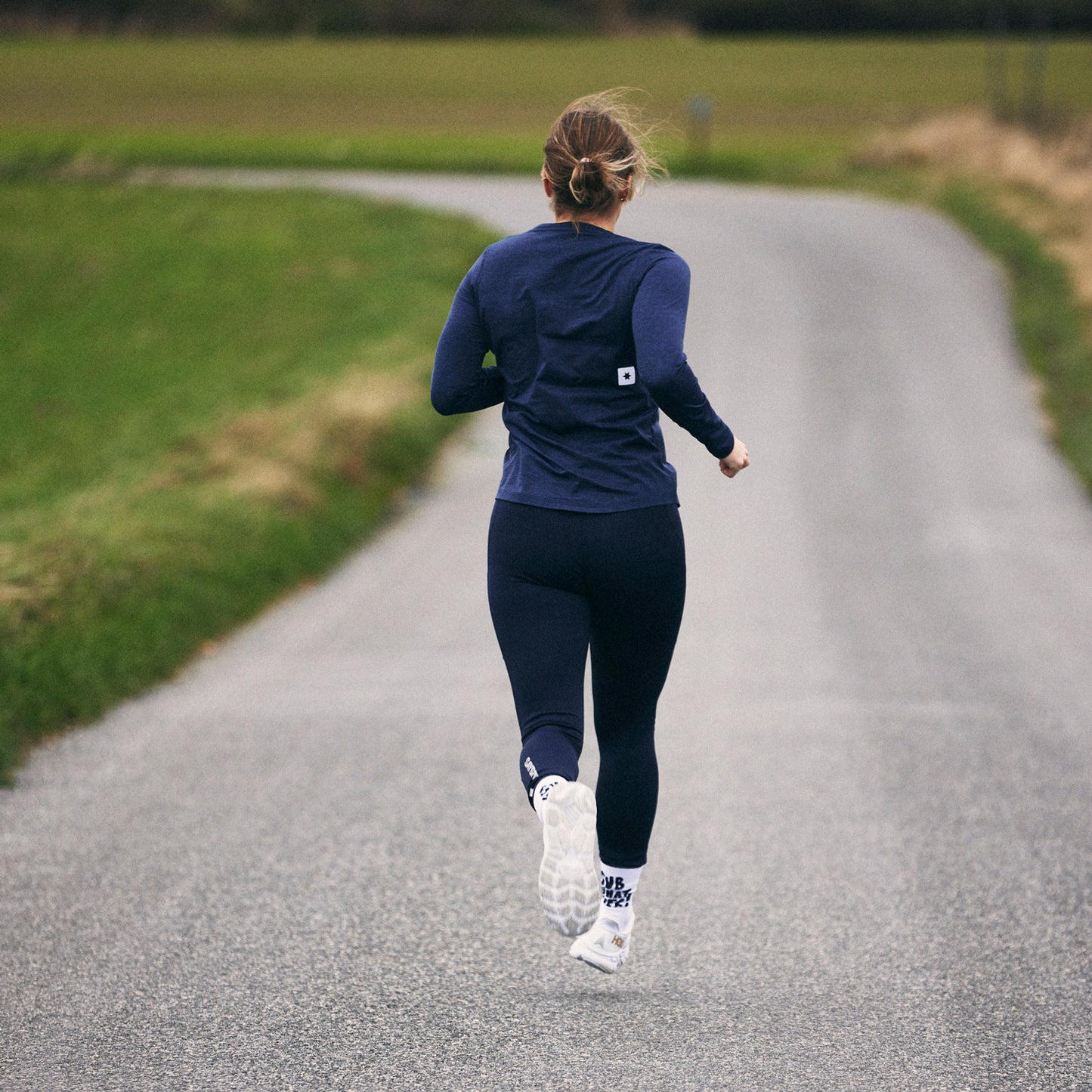 ランニングタイツ SW50005c201 W Combat+ Long Tights - Blue [レディーズ]