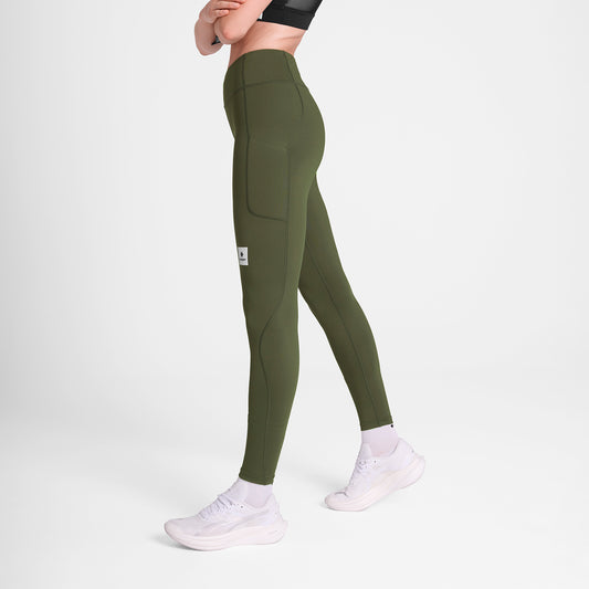 ランニングタイツ SW50005c301 W Combat+ Long Tights - Green [レディーズ]
