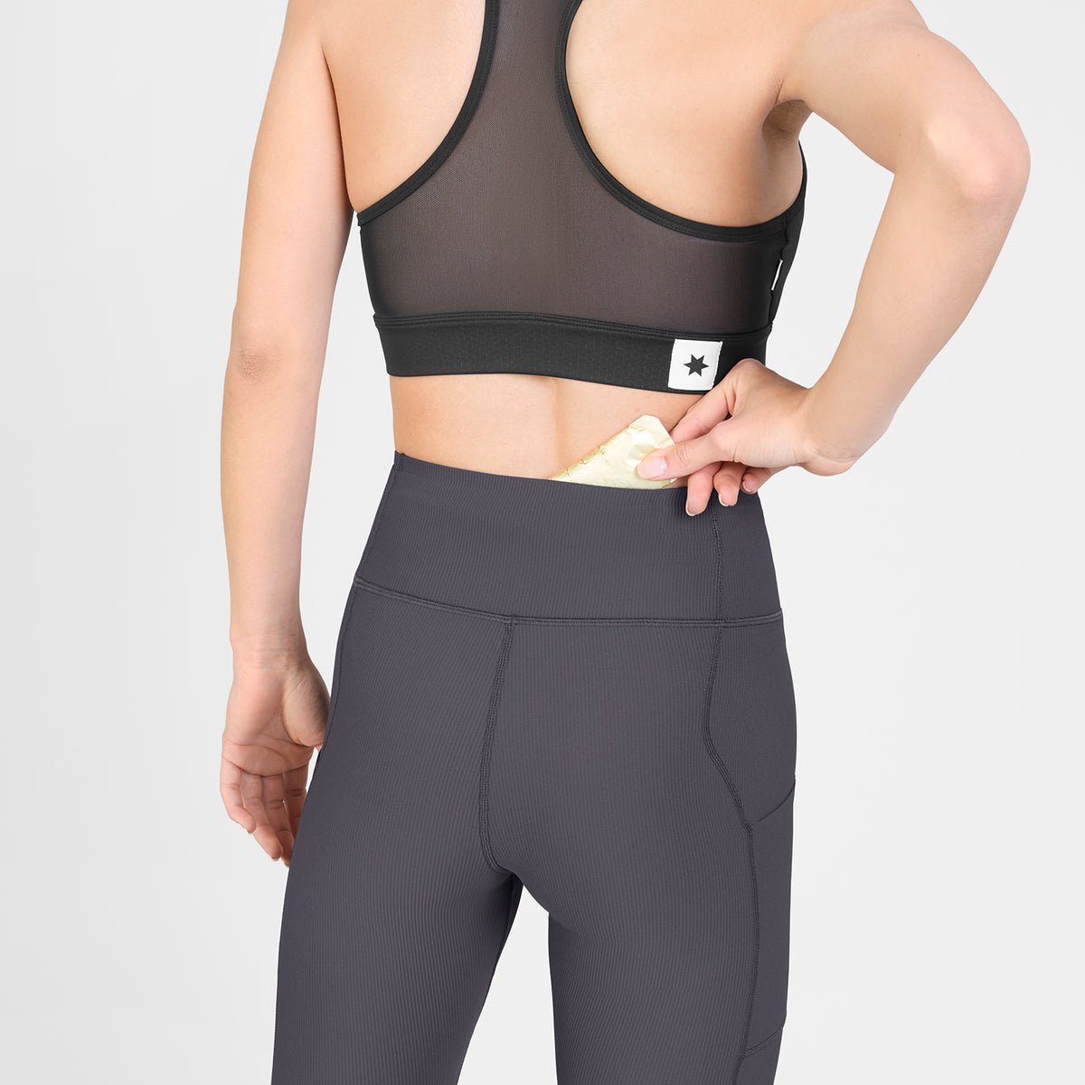 ランニングタイツ SW50006c611 W Combat+ Rib Long Tights - Grey [レディーズ]